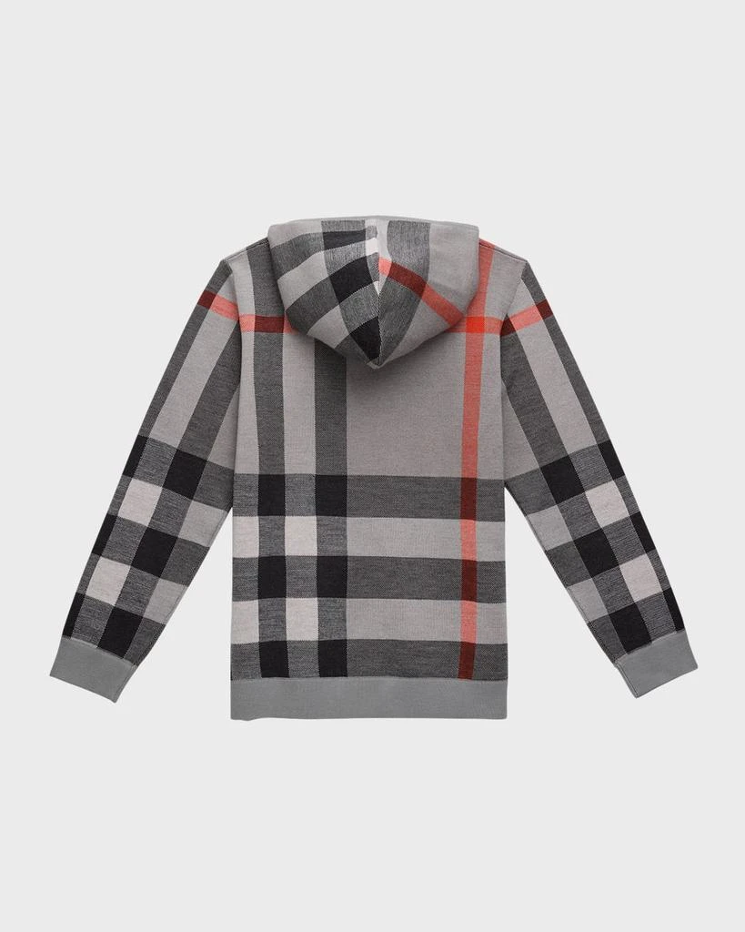 商品Burberry|Boy's Gerard Check-Print Hoodie, Size 3-14,价格¥4128,第3张图片详细描述