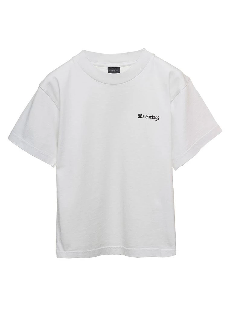 商品Balenciaga|Balenciaga Kids Logo Printed Crewneck T-Shirt,价格¥1039,第1张图片