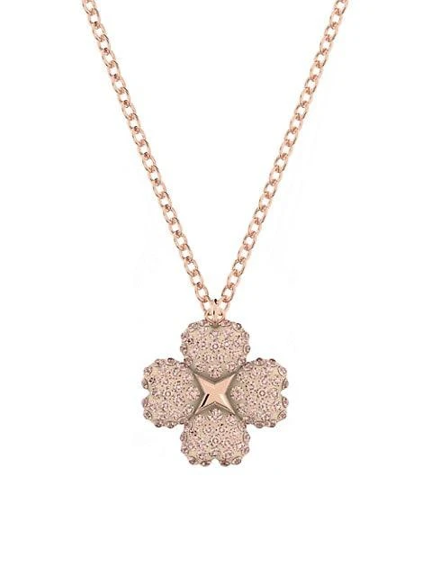 商品Swarovski|Latisha Rose Goldplated Crystal Flower Pendant Necklace,价格¥1080,第2张图片详细描述