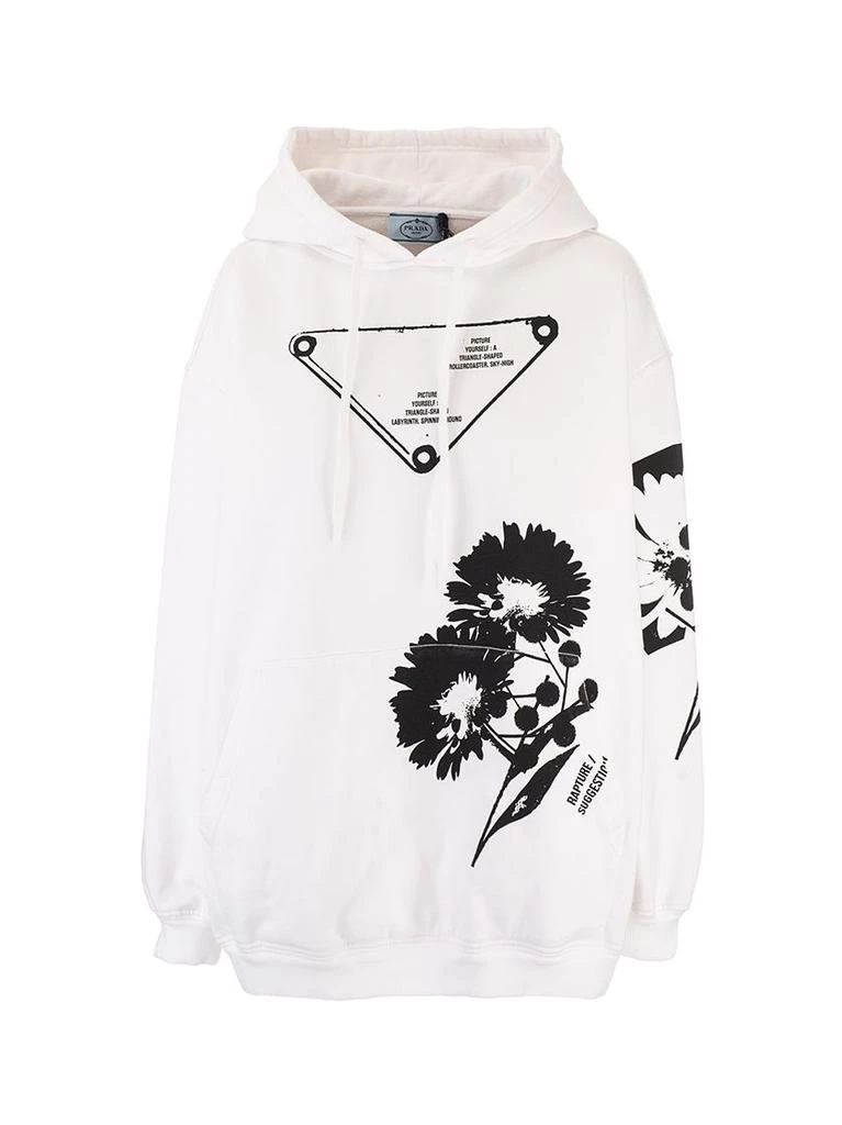 商品Prada|Prada women's white other materials sweatshirt,价格¥12139,第1张图片