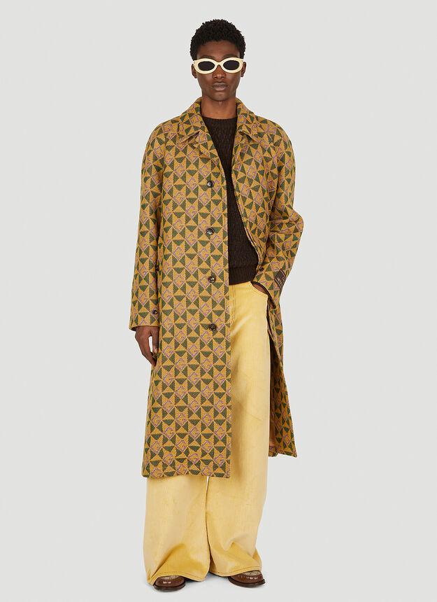 G Rhombi Coat in Yellow商品第2张图片规格展示