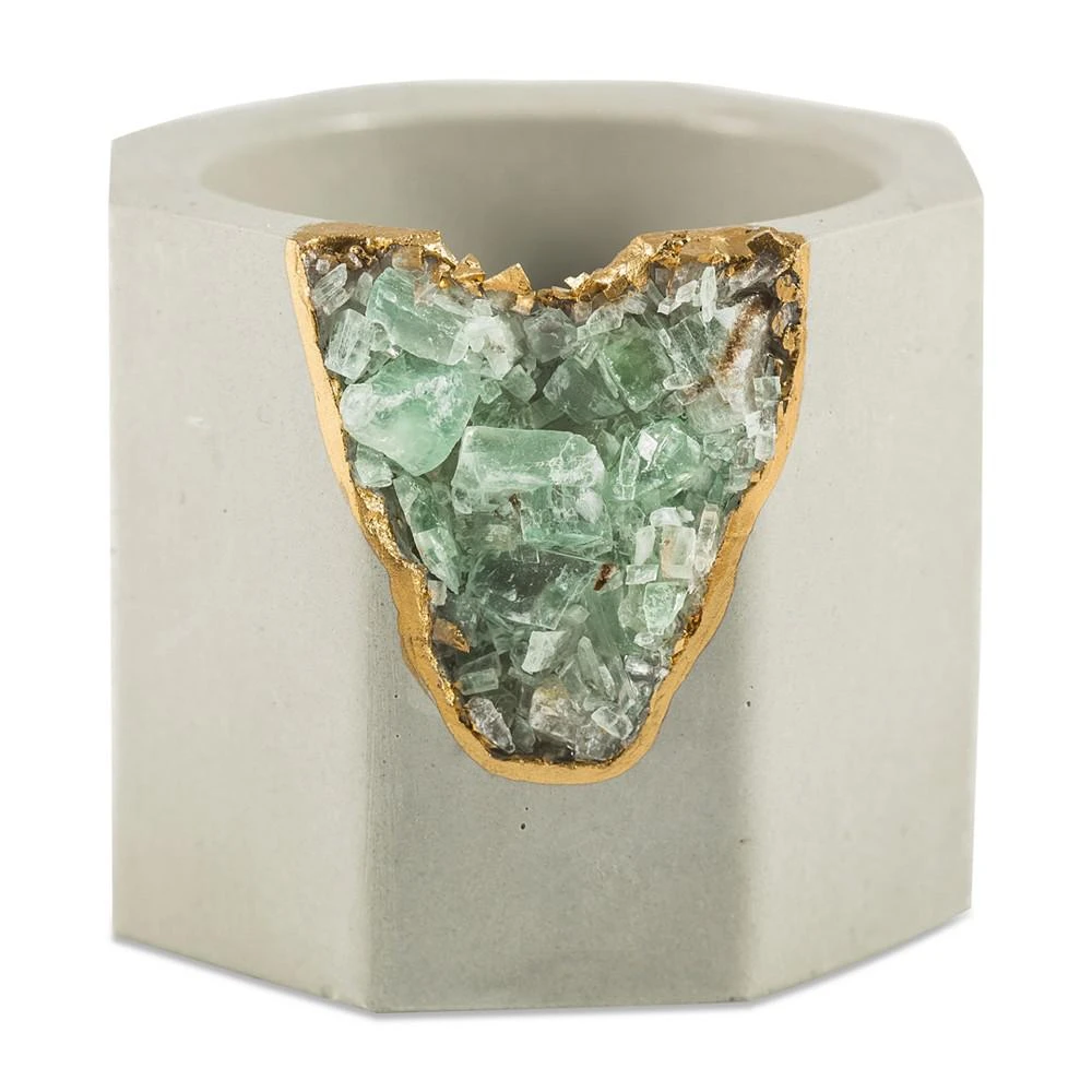 商品Tal & Bert|Green Calcite Geode Vessel,价格¥239,第2张图片详细描述