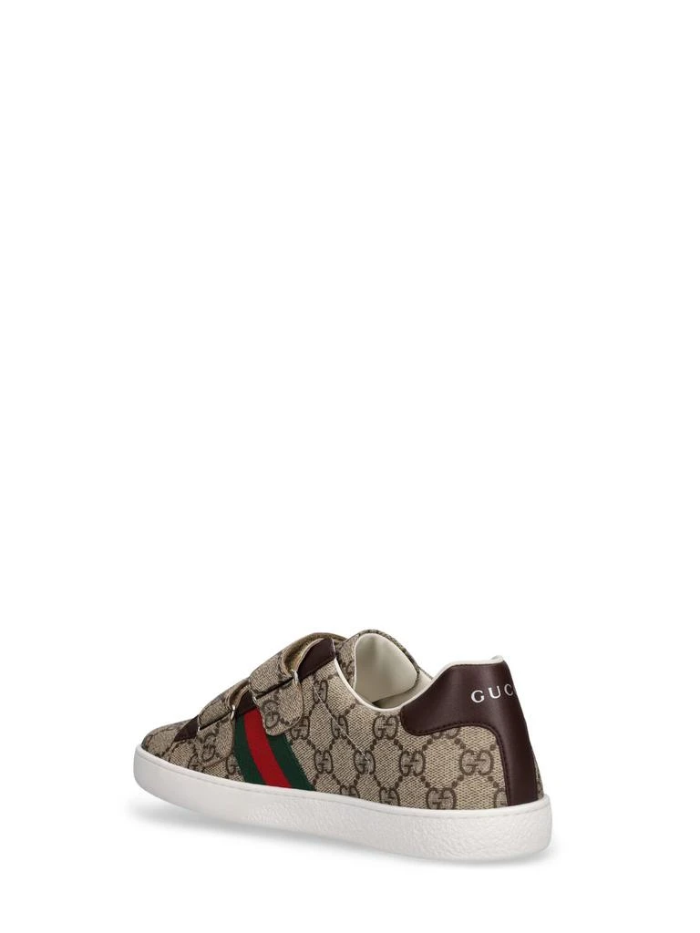 商品Gucci|Gg Supreme Leather Blend Sneakers,价格¥3568,第3张图片详细描述