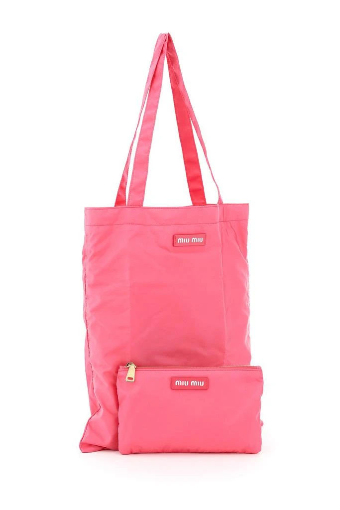 商品Miu Miu|Miu Miu Foldable Shopper Tote Bag,价格¥2728,第3张图片详细描述