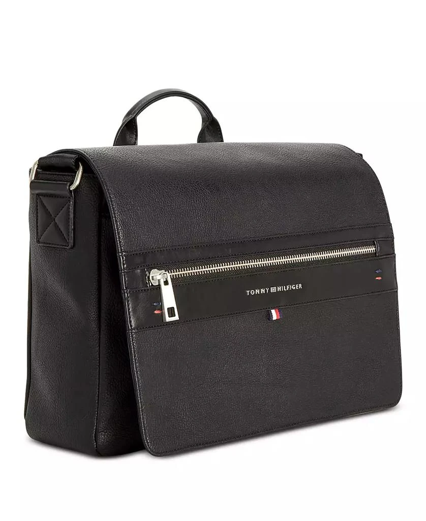 商品Tommy Hilfiger|Men's Pebble Faux-Leather Leo Messenger Bag,价格¥717,第4张图片详细描述