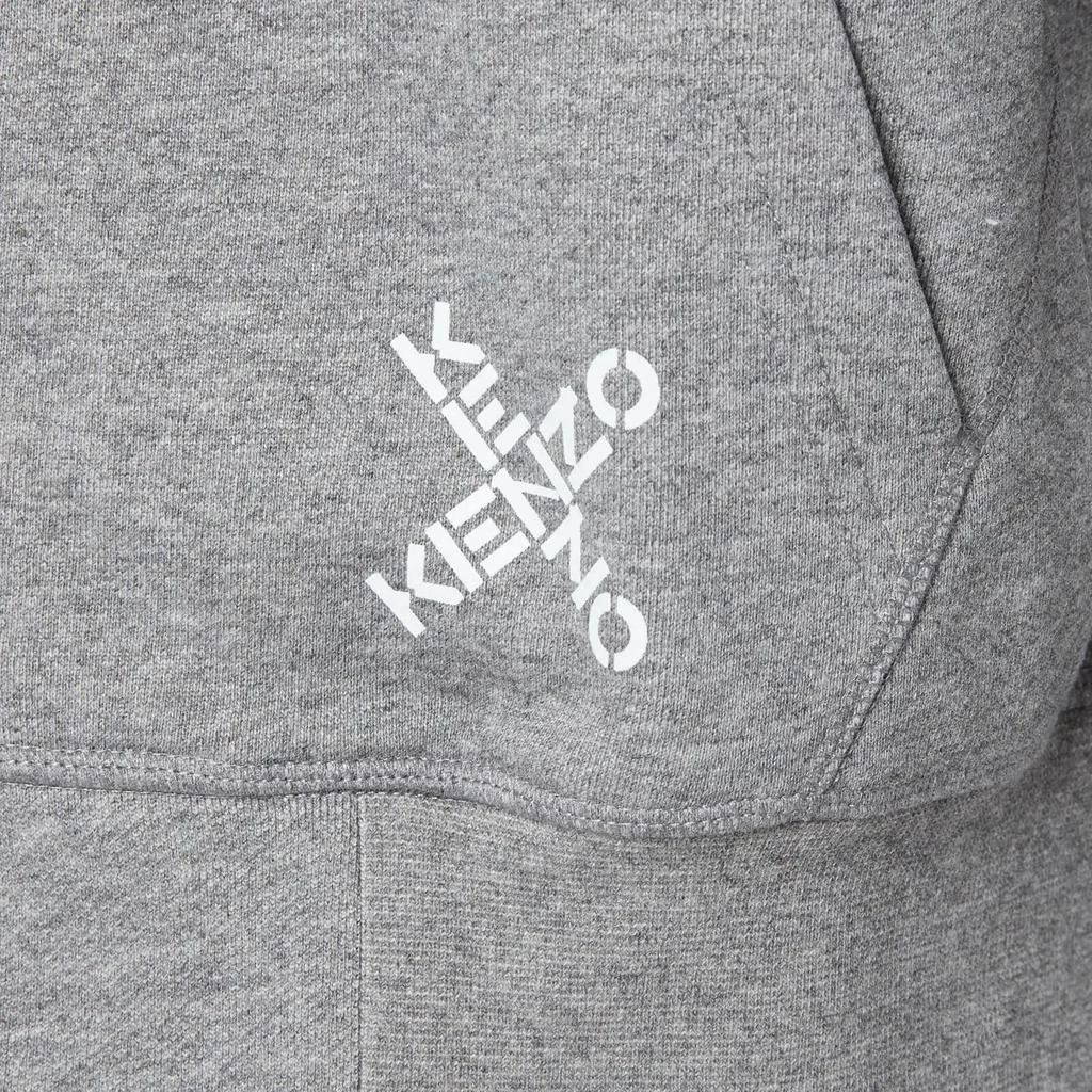 商品Kenzo|KENZO Men's Sport Full Zip Hooded Sweatshirt - Dove Grey,价格¥831,第4张图片详细描述
