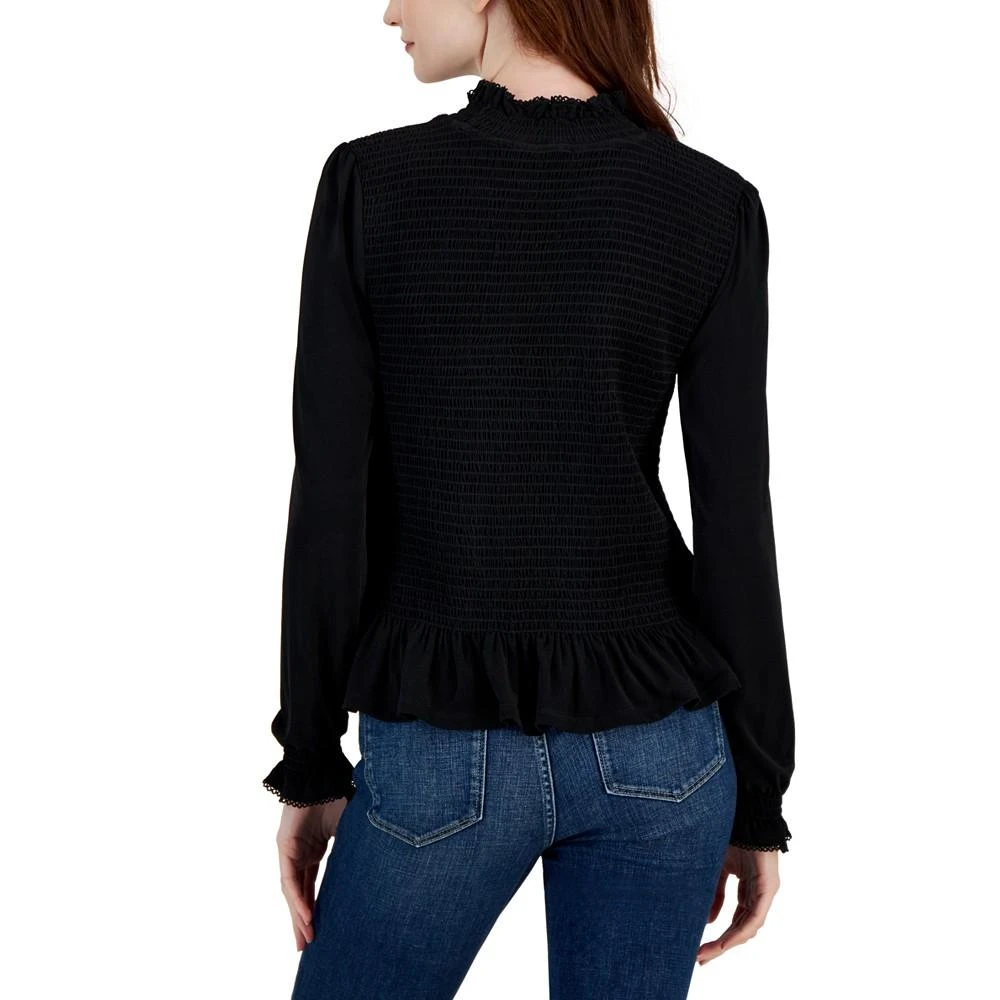 商品Tommy Hilfiger|Women's Smocked Long-Sleeve Top,价格¥314,第2张图片详细描述