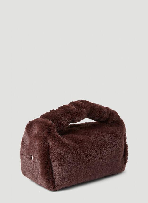 商品Alexander Wang|Scrunchie Small Handbag in Burgundy,价格¥1886,第4张图片详细描述