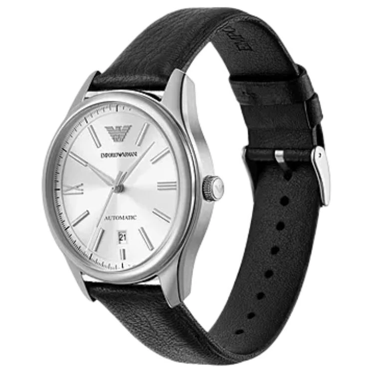 商品[国内直发] Emporio Armani|阿玛尼 腕表 自动机械机芯 皮革表带 41mm 白色表盘 男表 50米防水,价格¥2093,第3张图片详细描述