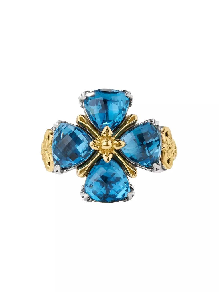 商品Konstantino|Anthos Prism Silver, 18K Gold & Blue Spinel Ring,价格¥5923,第3张图片详细描述