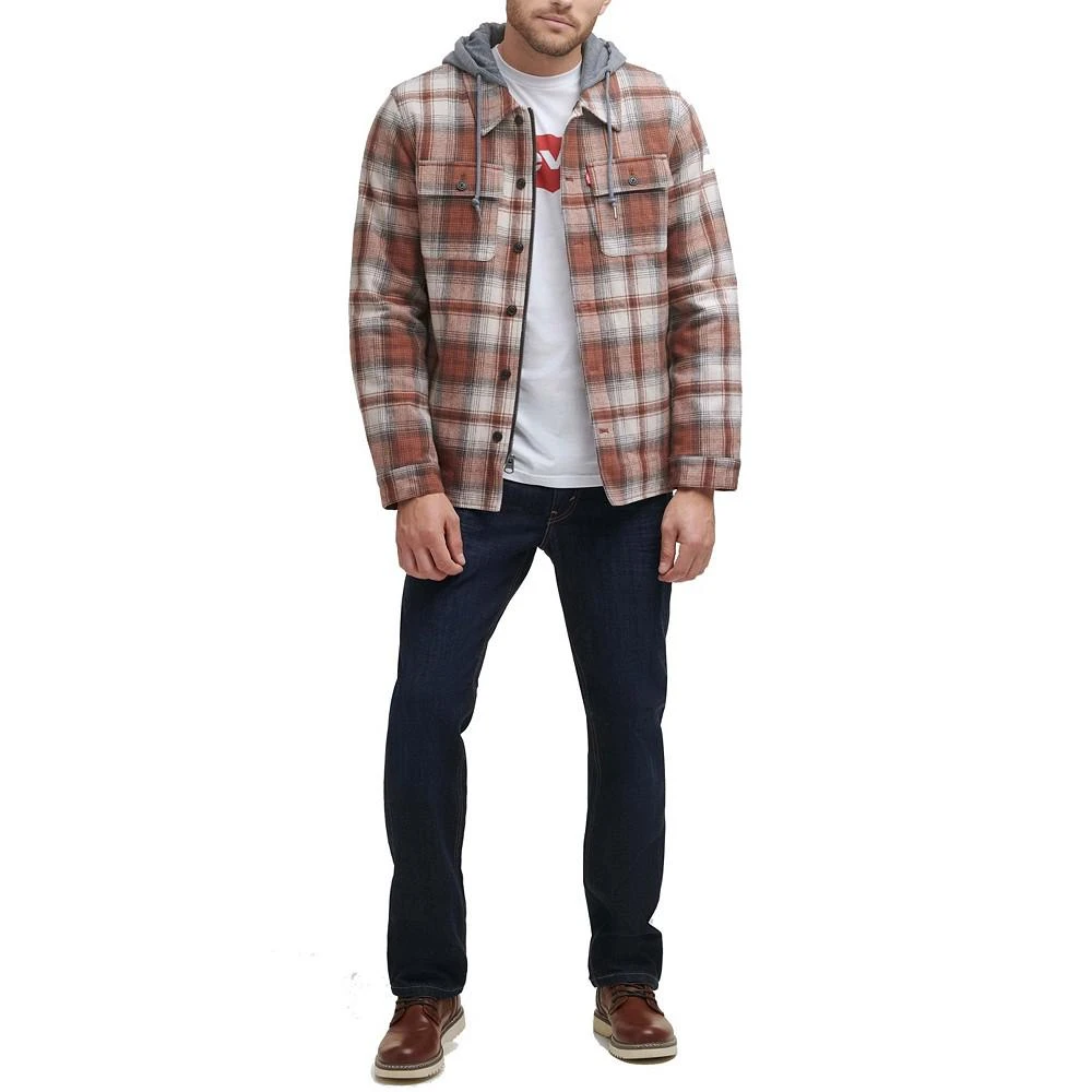 商品Levi's|Men's Faux Sherpa Lined Flannel Shirt Jacket,价格¥292,第5张图片详细描述