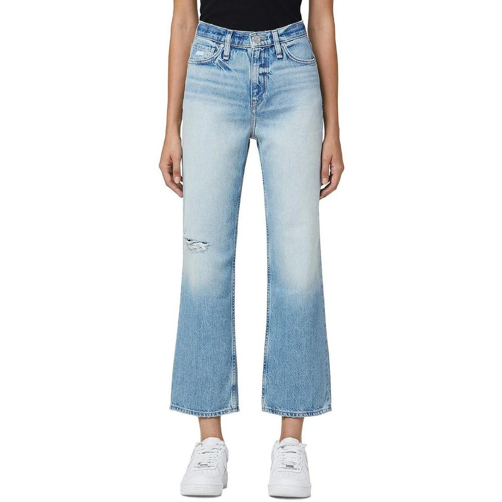 商品Hudson|Hudson Womens Remi Ankle Distressed Straight Leg Jeans,价格¥421,第1张图片