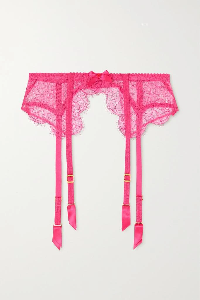 商品L'Agent by Agent Provocateur|Lorna 蝴蝶结缀饰黎芭蕾丝吊袜腰带,价格¥598,第1张图片