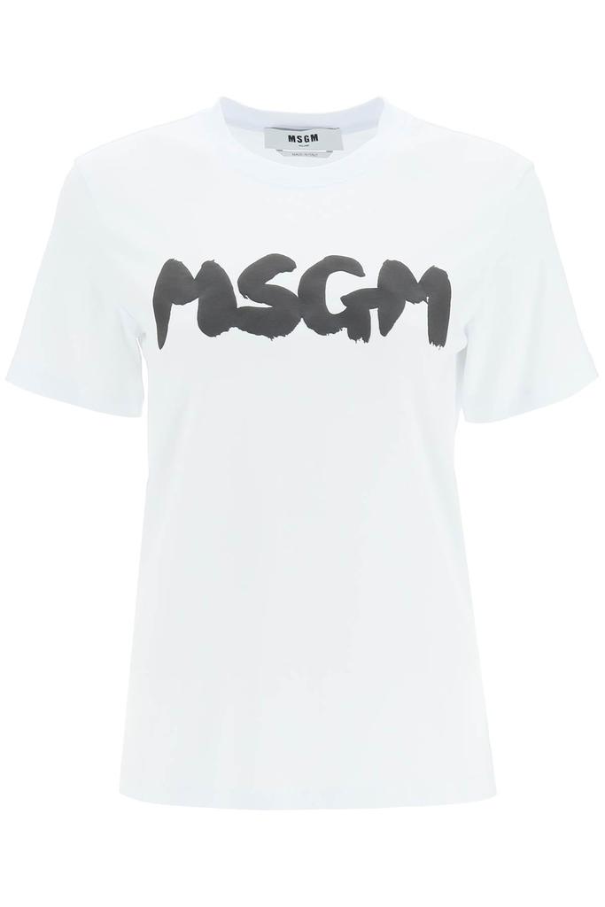Msgm logo print t-shirt商品第1张图片规格展示