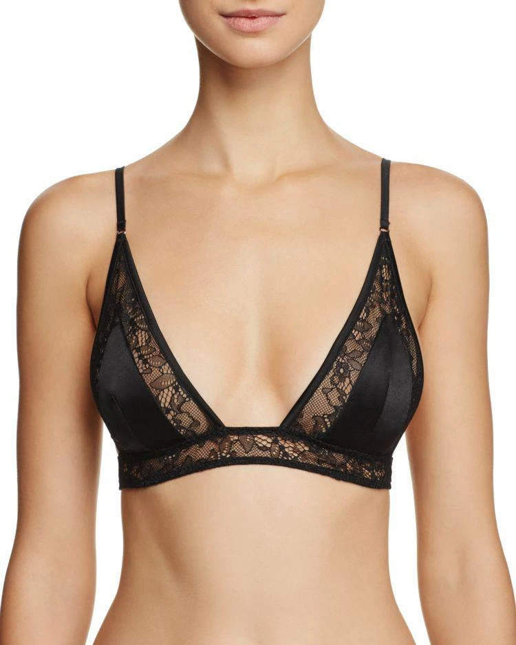 商品KENDALL and KYLIE|Satin & Lace Wireless Bralette,价格¥85,第1张图片