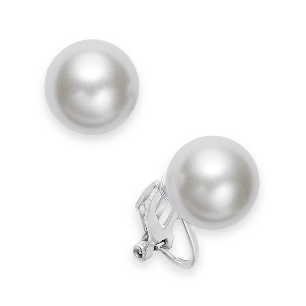 商品Ralph Lauren|Silver-Tone Glass Pearl Clip On Earrings,价格¥180,第1张图片