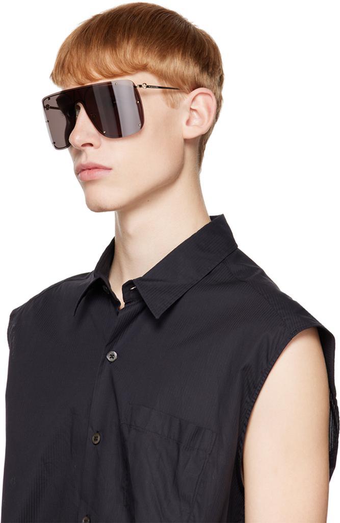 商品Alexander McQueen|Gold Shield Sunglasses,价格¥2682,第6张图片详细描述