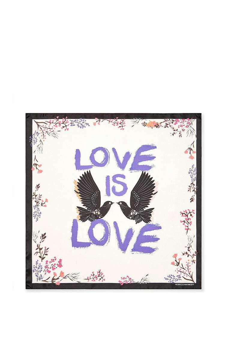 商品Rebecca Minkoff|Love Doves班丹纳印花围巾,价格¥170,第1张图片