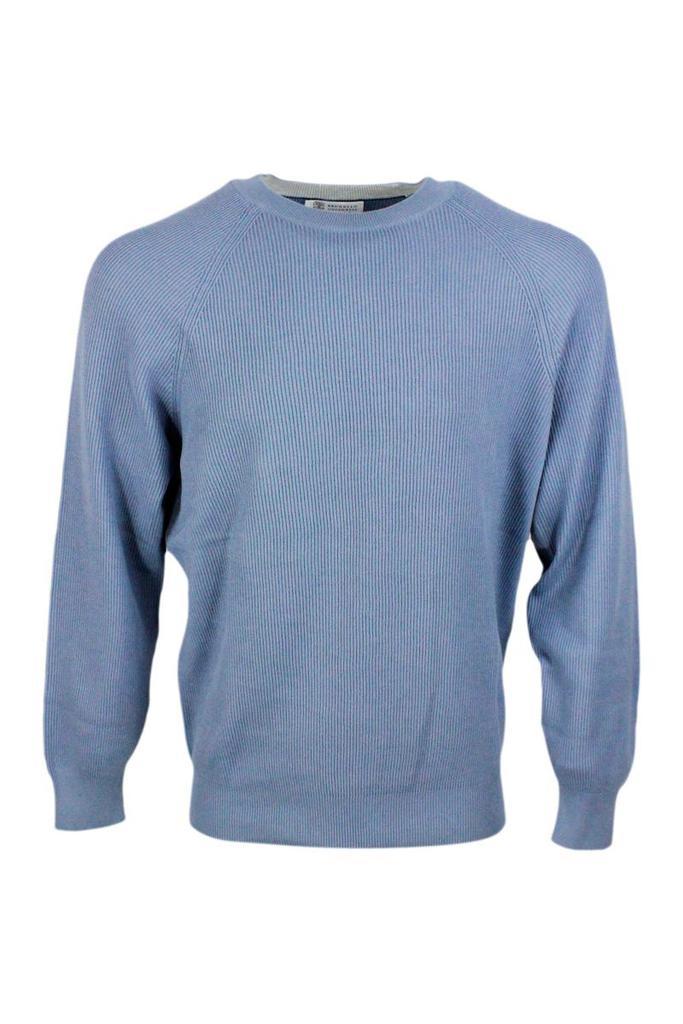 商品Brunello Cucinelli|Brunello Cucinelli Sweaters Light Blue,价格¥3769,第1张图片