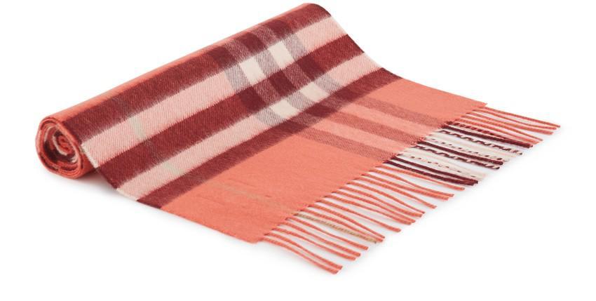 商品Burberry|超大格纹山羊绒围巾,价格¥3415,第4张图片详细描述