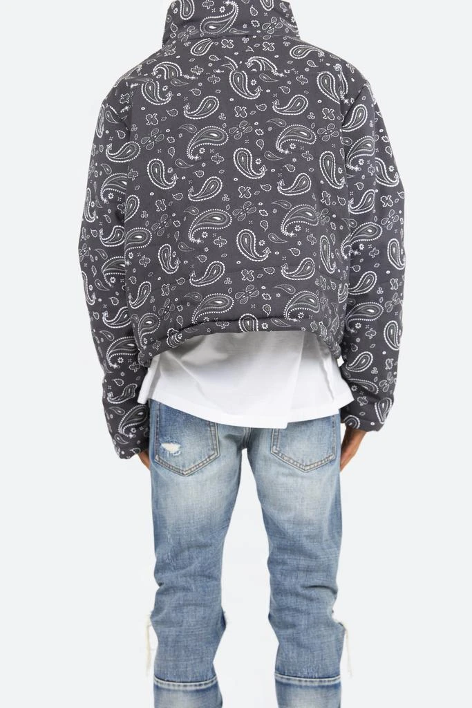 Paisley Cropped Puffer - Black 商品