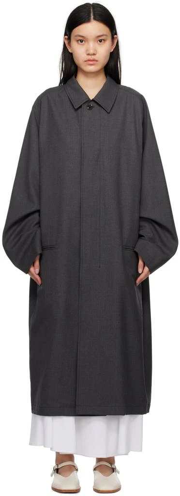 商品Lemaire|Gray Raglan Coat,价格¥7467,第1张图片