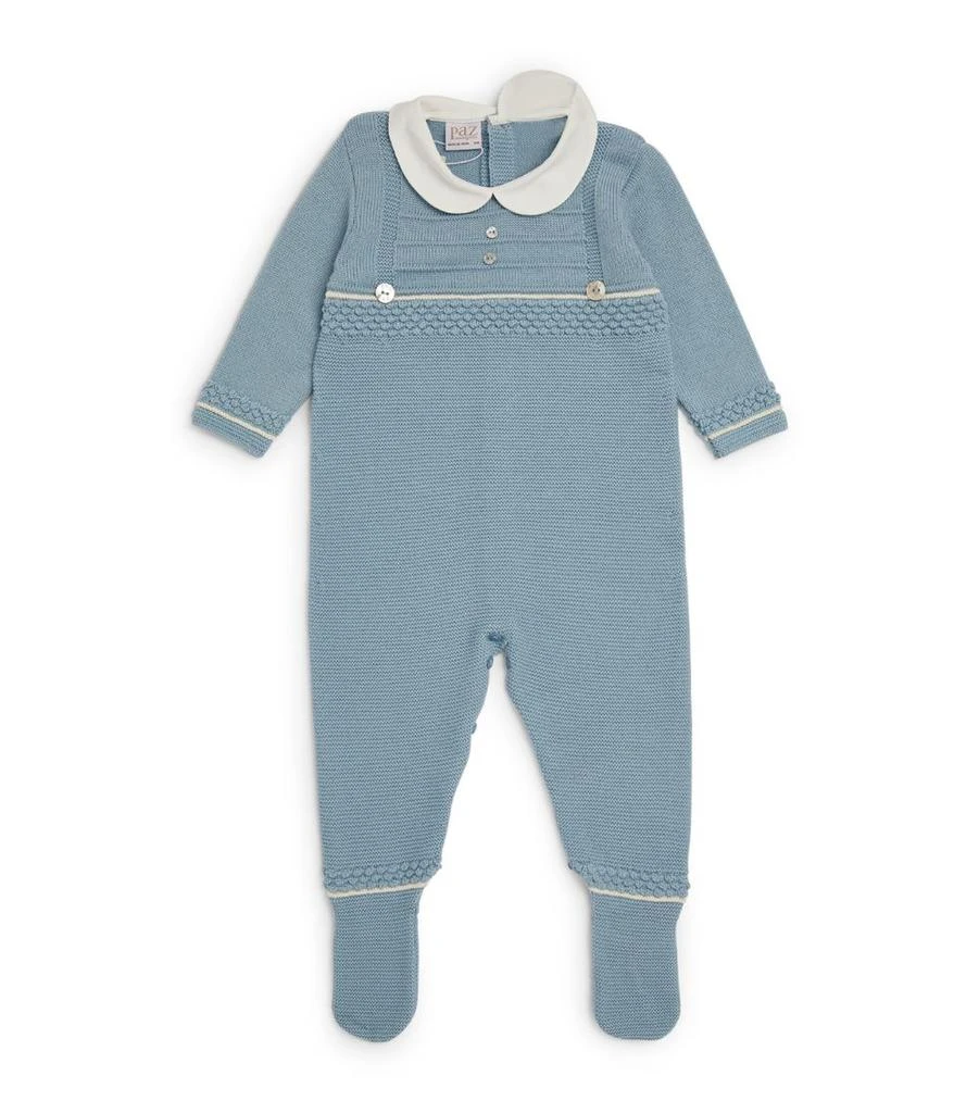 商品Paz Rodriguez|Wool Collared All-In-One (0-12 Months),价格¥770,第1张图片