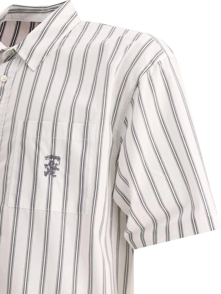 商品STUSSY|Stüssy Logo-Embroidered Striped Shirt,价格¥1109,第4张图片详细描述