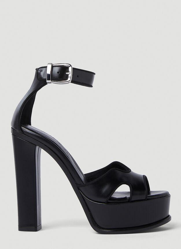 商品Alexander McQueen|Butterfly Platform Heels in Black,价格¥7975,第1张图片