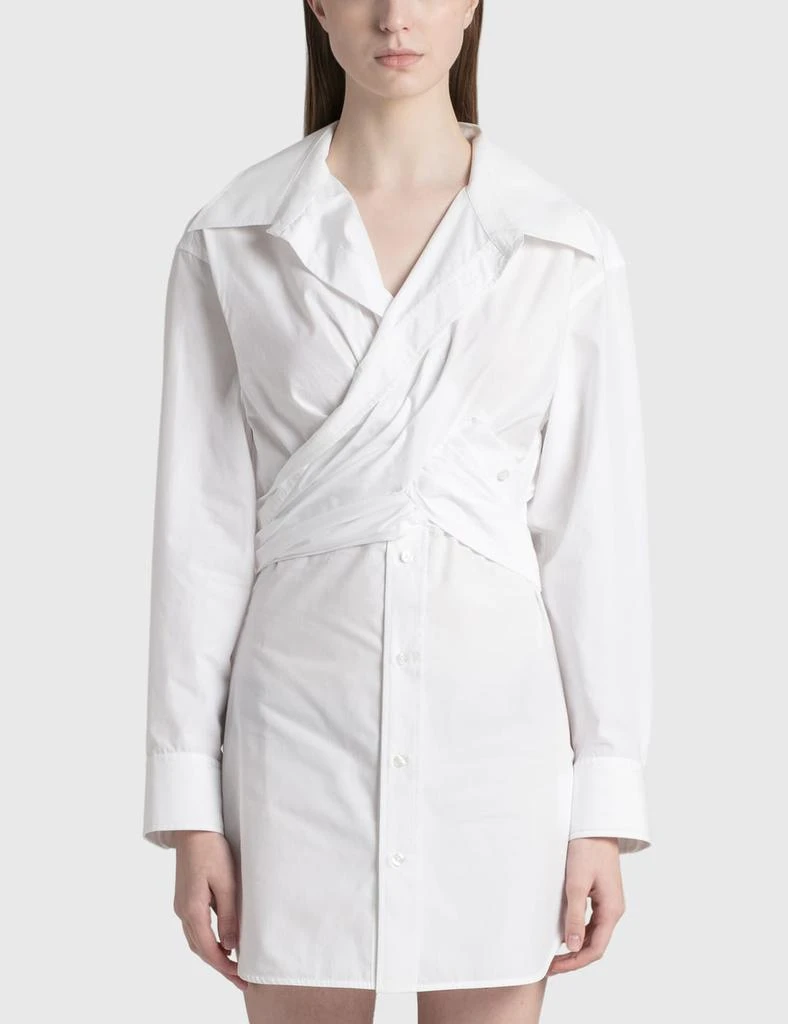 商品Alexander Wang|Cross Drape Shirt Dress,价格¥1440,第1张图片