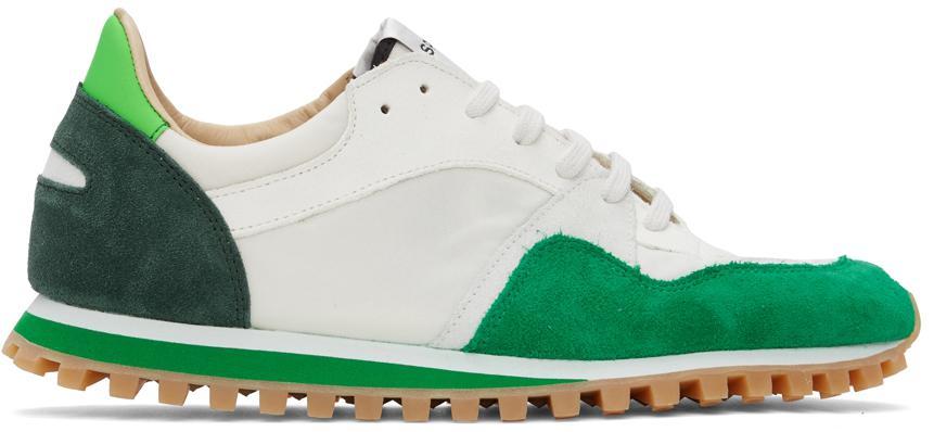 商品Spalwart|Green & Off-White Marathon Trail Low Sneakers,价格¥1754,第1张图片