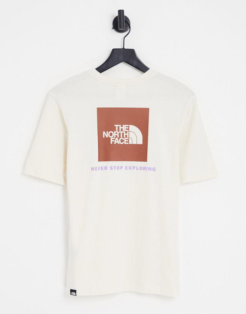 商品The North Face|The North Face Redbox t-shirt in off white Exclusive at ASOS,价格¥193,第1张图片