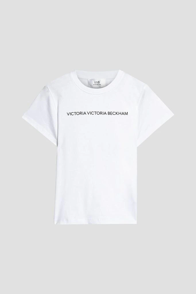 商品Victoria Beckham|Printed organic cotton-jersey T-shirt,价格¥286,第1张图片