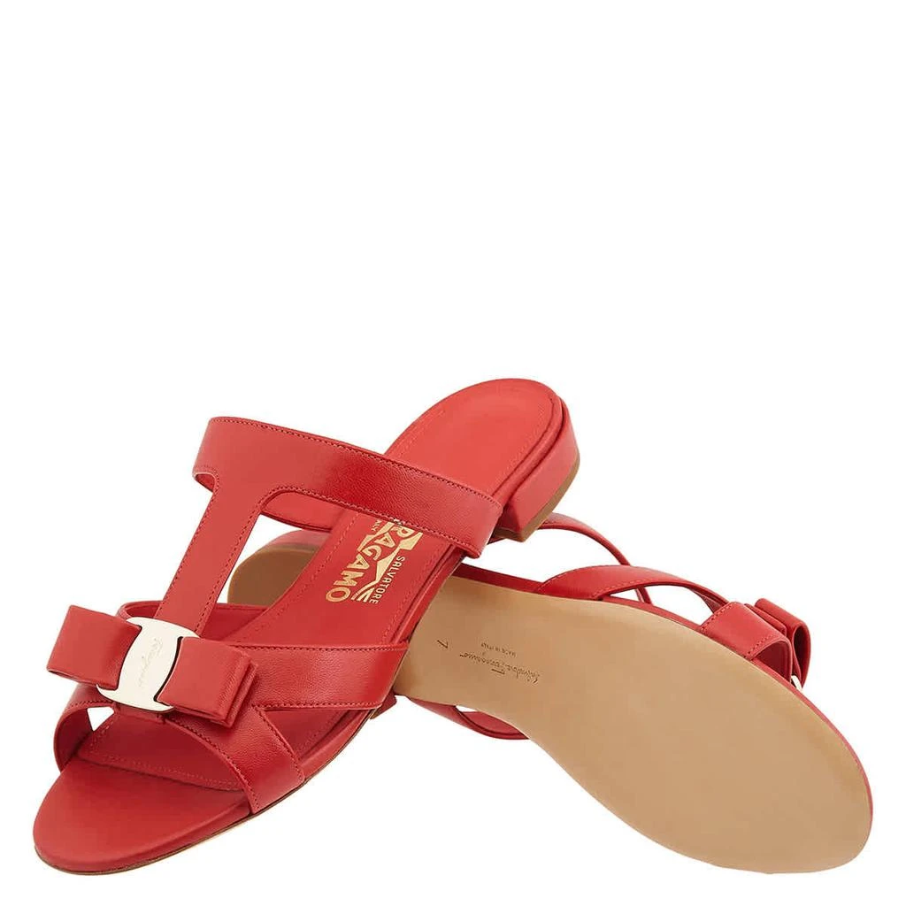 商品Salvatore Ferragamo|Salvatore Ferragamo Lipstick Lylia Vara Bow Sandals,价格¥1403,第1张图片