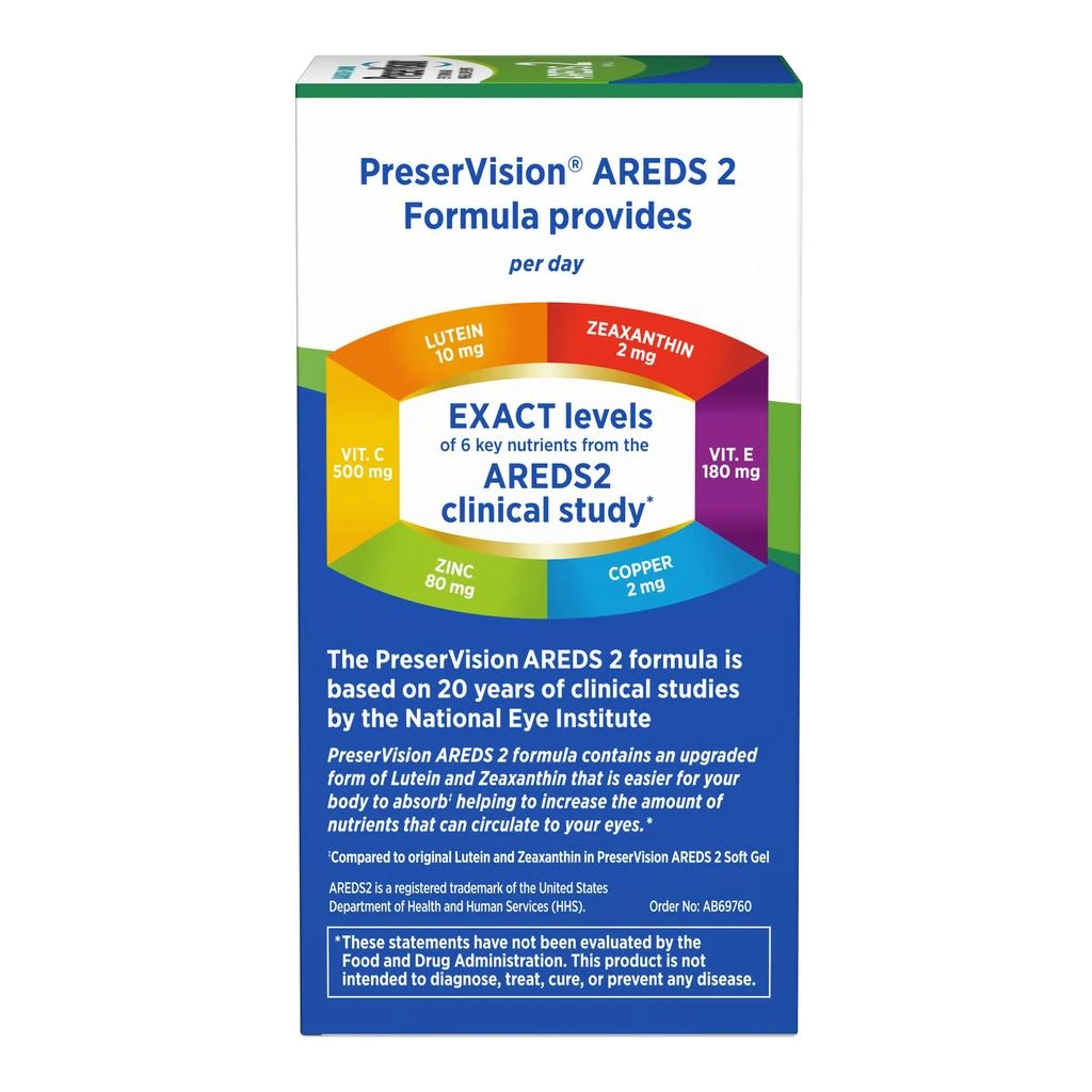 PreserVision AREDS 2 Eye Vitamins, Lutein and Zeaxanthin Supplement with Vitamin C, Vitamin E, Zinc, and Copper, 60 Softgels (Minigels) 商品