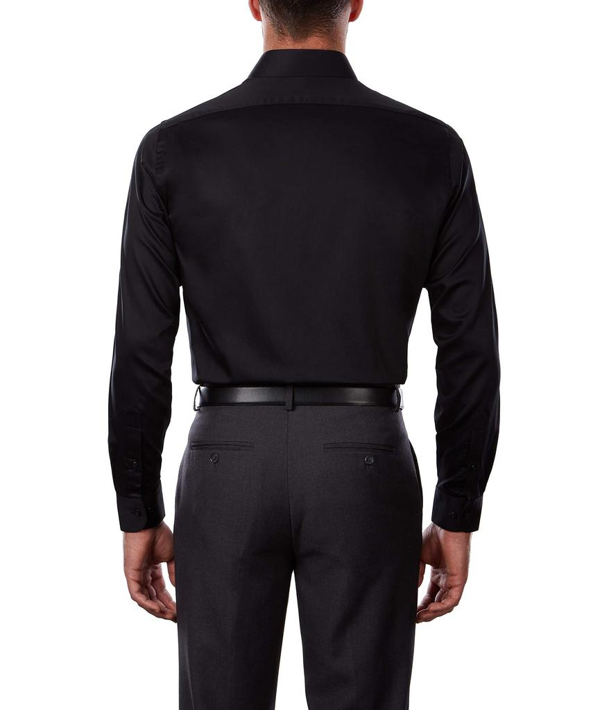 Men's Dress Shirts Regular Fit Lux Sateen Stretch Solid商品第3张图片规格展示