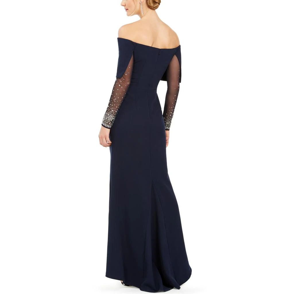 商品Vince Camuto|Vince Camuto Womens Sequined Off-The-Shoulder Evening Dress,价格¥602,第2张图片详细描述