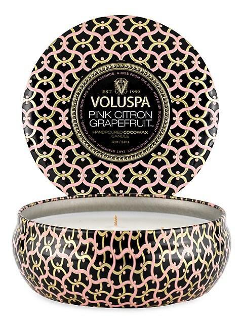 商品Voluspa|Citron Grapefruit 3-Wick Tin Acetate,价格¥189,第4张图片详细描述