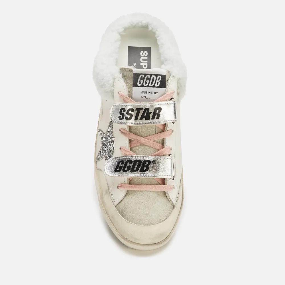 Golden Goose Women's Superstar Sabot Leather/Shearling Mules商品第4张图片规格展示