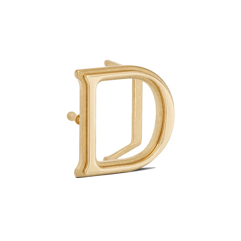 商品Dior|【预售3-7天】DIOR/迪奥 22年早春新款 男士金色饰面黄铜D字样腰带扣35毫米4917OVMET_H250,价格¥2370,第4张图片详细描述