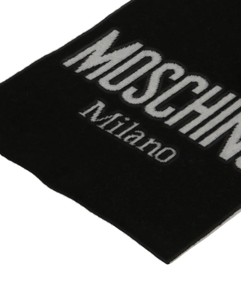 商品Moschino|Logo Two-Tone Wool Scarf,价格¥684,第3张图片详细描述