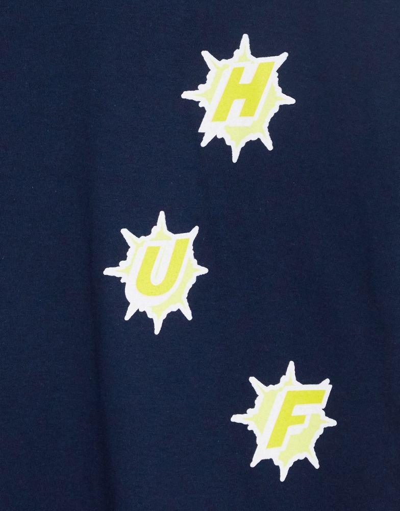 商品HUF|HUF infinity jewel print t-shirt in navy,价格¥328,第5张图片详细描述