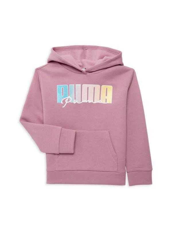 商品Puma|Little Girl’s Ombré Logo Hoodie,价格¥113,第1张图片