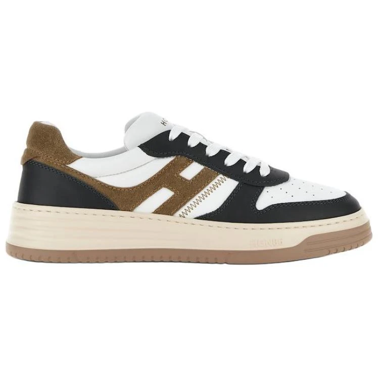 商品[国内直发] hogan|H630 皮革 圆头系带 生活休闲鞋 男款 黑色,价格¥2658,第3张图片详细描述