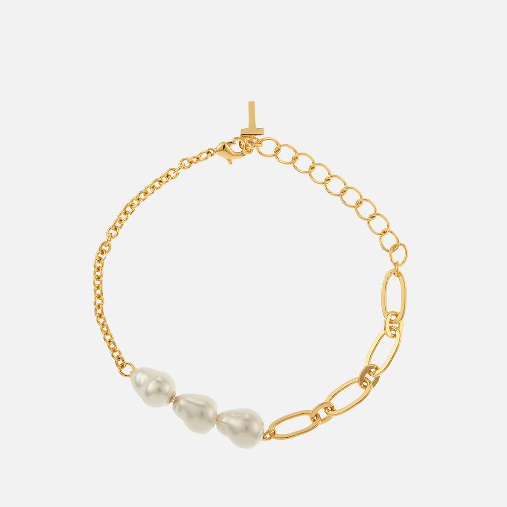 Ted Baker Peresha Gold-Tone and Faux Pearl Bracelet商品第1张图片规格展示