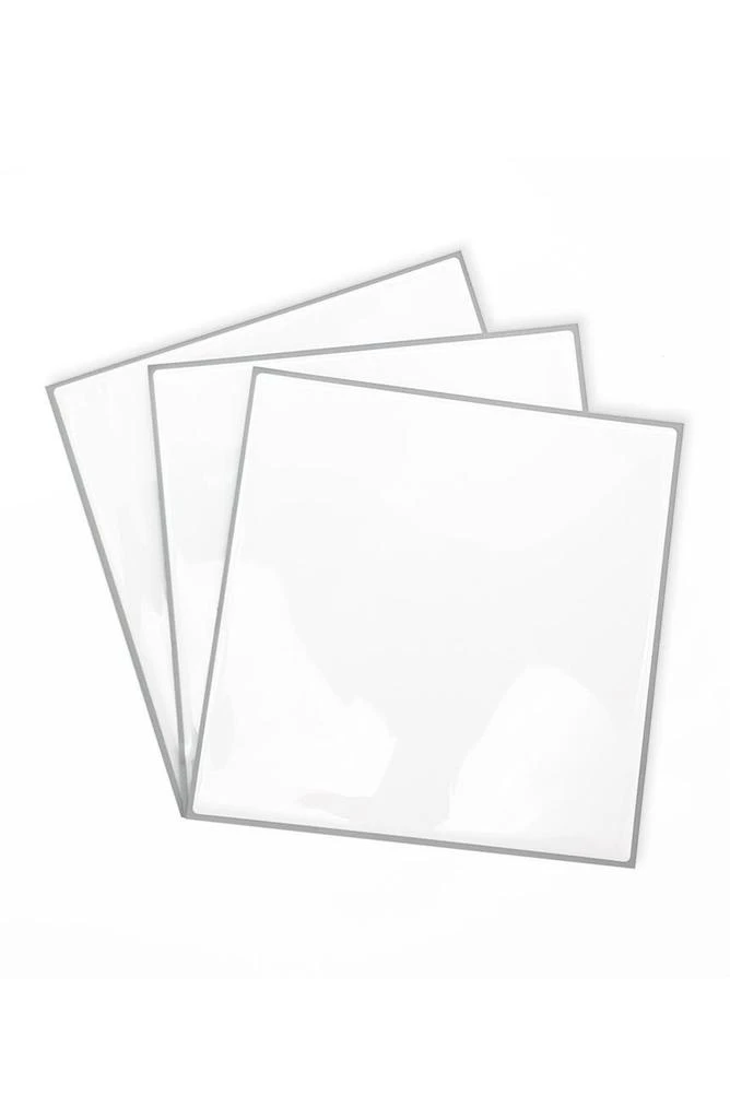 商品WALPLUS|Spanish Retro White Square Glossy 3D Tile Stickers 16-Piece Set,价格¥241,第4张图片详细描述