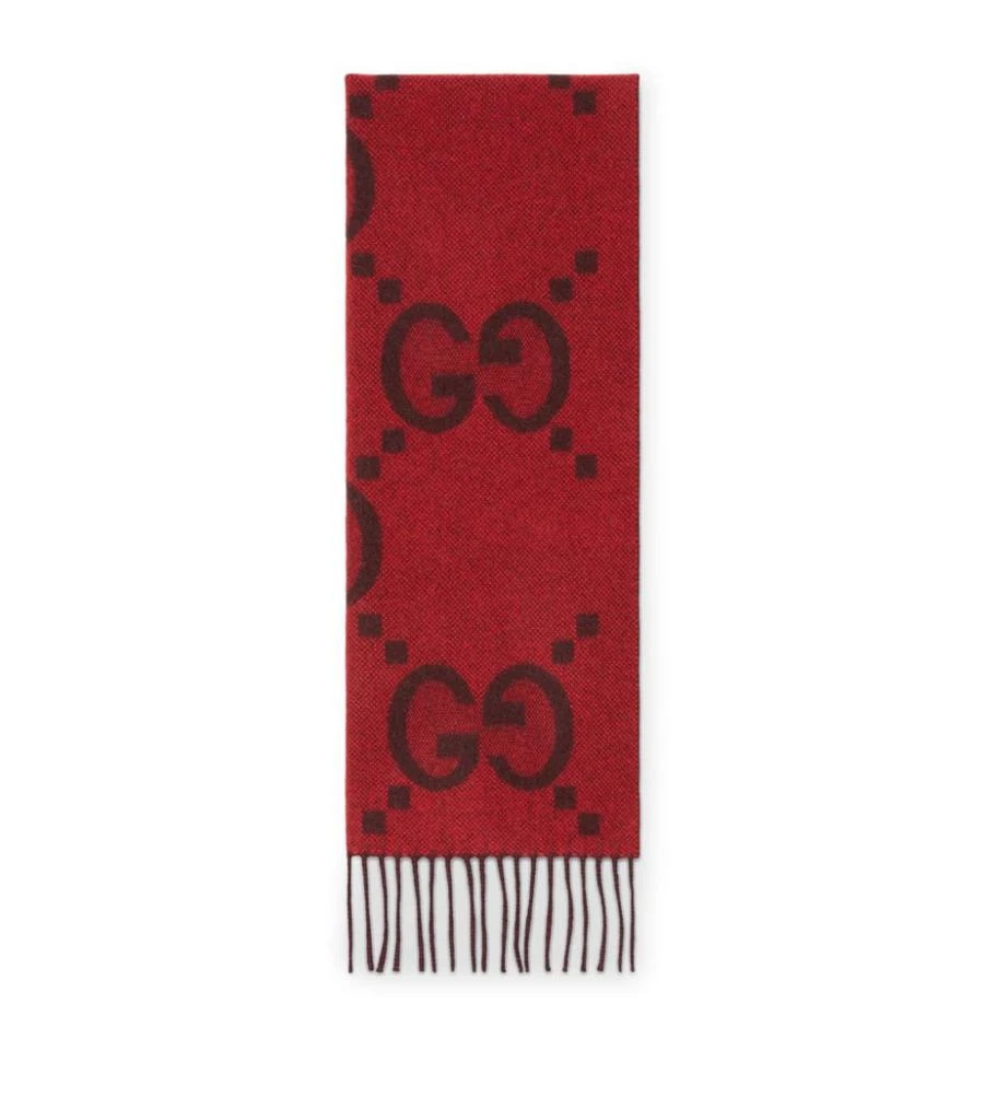 商品Gucci|Cashmere GG Logo Scarf,价格¥5856,第1张图片