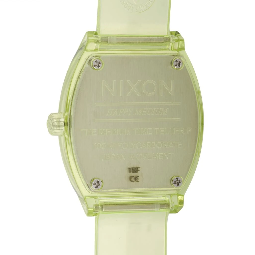 商品Nixon|Time Teller P 40mm Transparent Lime Polycarbonate Watch A1215-536-00,价格¥410,第2张图片详细描述