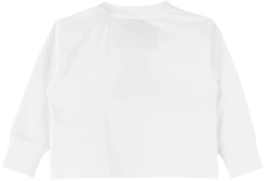 商品Burberry|Baby White Embroidered Long Sleeve T-Shirt,价格¥1111,第2张图片详细描述