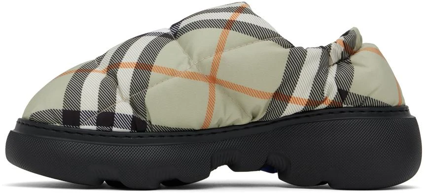 商品Burberry|Green Check Nylon Pillow Loafers,价格¥3321,第3张图片详细描述